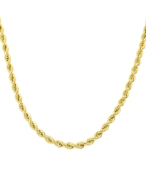 9K (375) geel goud: 4,8 gram; # Afmeting: 46 cm x 0,35 cm