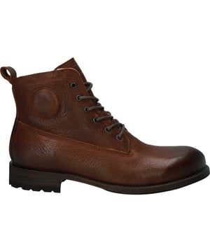 Der GM10, ein robuster Herren-Winterschnürstiefel von Blackstone Footwear, ist aus robustem Leder gefertigt. Diese festen Stiefel haben nicht nur eine gute Passform, auch dank ihres Schaffellfutters, sondern sie verleihen Ihrem Outfit dank des satten Leders und der ledergenähten Sohle (Goodyear) mit Gummiprofil einen robusten Twist!