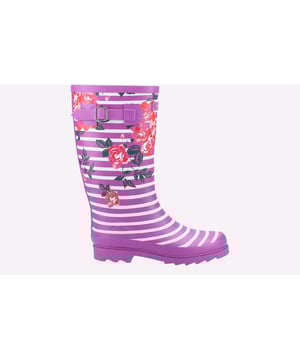 Ladies Chilson Wellington stands out from the crowd with its quirky design and high shine finish, fully waterproof with gusset at the top and a memory foam footbed for a comfortable fit.
- Stands out from the crowd with its quirky design- Fully waterproof rubber wellington boots- Gusset at top of welly for your comfort with fastening- Gloss shine finish- Textile Lining- Low Heel- Memory foam footbed
