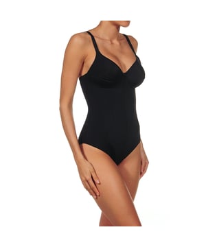 Cristina classic body without padding in black. 
 A comfortable and feminine garment ideal for the day-to-day of women. 
 Color Black 

 Composition: 
 84% Polyamide. 16% Polyester. 

 Care: 
 Hand wash with cold water. 
 Use neutral soap. 
 Do not use bleach. 
 Rinse without twisting. 
 Iron only non-elastic parts.