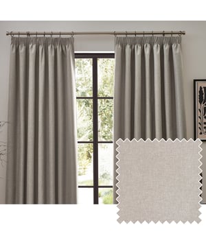 Transform your living space with Dawn Blackout Pencil Pleat Curtains, designed for those who value elegance and practicality. Crafted from soft-textured fabric with a modern marl effect, these curtains add refined style to any room while effectively blocking out light. Perfect for a restful night's sleep or creating the ideal movie-watching environment, their temperature-regulating properties ensure comfort year-round by keeping your home cool in summer and warm in winter. Enjoy the perfect blend of function and style with Dawn Blackout Curtains.
