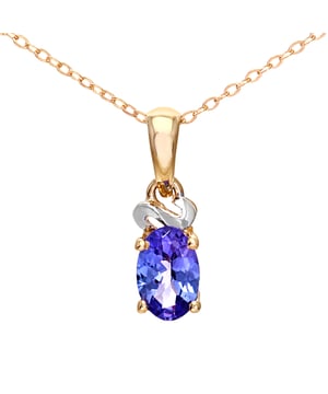 9K (375) Yellow Gold: 1gr; # Tanzanite: 0.5ct
