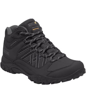 Materiaal: PU nubuck: 100%. Hydropel waterbestendige technologie. Isotex waterdicht schoeisel. Naad gesloten met interne membraan bootee liner. PU nubuck en ademende mesh bovenzijde. Diepgewatteerde neopreen kraag en mesh tong. Rubberen teen- en hielbumpers. EVA-comfort-voetbed. Stabiliserende schachttechnologie voor bescherming van de voeten en om vermoeidheid van de voeten te verminderen. Lichtgewicht rubberen buitenzool met laag profiel. Goede grip en slijtvastheid.