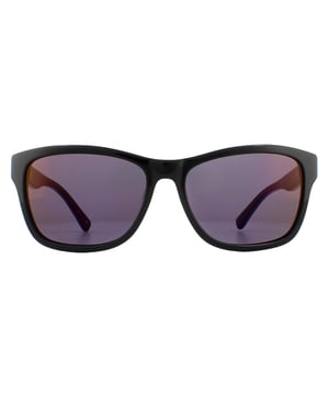 Lacoste Sunglasses L683S 006 Black Blue Purple are a classic rectangular almost wayfarer style shape with the camo colours of Lacoste and of course the crocodile logo on the temple.
