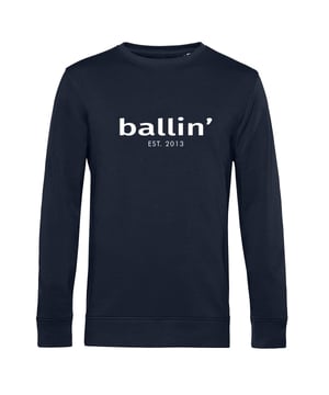 Basic Sweater von Ballin Est. 2013 in der farbe Blau und in größe M.