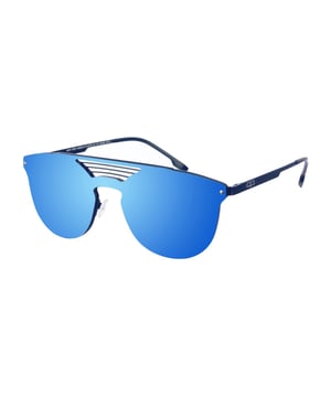 Gafas de sol Kypers con montura de Nylon.
Color Azul
Forma ovalada.
Lentes de color Azul
Patillas de nylon con el nombre de la marca grabado.
100% Protección UV. 
Cristales antirreflejo.
Incluye una funda de tela de protección.

Medidas:  Alto lente: 42 mm. Ancho lente: 55 mm. Puente: 17 mm. Patillas: 140 mm.

Limpieza y manutención:
-Limpiar las gafas con agua y jabón (neutro).
- No utilice paños sucios o abrasivos, que puedan alterar las características de los filtros.
- Utilice solo accesorios y repuestos originales.
