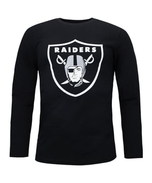 Fanatics Oakland Raiders Crew Neck Long Sleeve Black Mens Top 1568MBLK1ADORA