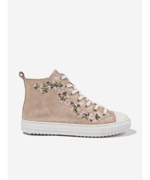 Introducing the Girls Swag Brodi High Top Trainers in Gold by Pom D Api, a quintessential addition to your girl's wardrobe! This shoe does more than just adorning the feet. Its key features include: Exquisite Design: With a golden, glimmering hue, this shoe is a statement piece that steals the show at any occasion.  Optimum Comfort: These high-top trainers are crafted from superior quality materials, ensuring unmatched comfort for your child's daily escapades.  Update your girl's footwear collection with the stylish and fashionable Girls Swag Brodi High Top Trainers in Gold by Pom D Api. Place your order today and let her flaunt her footwear in style!