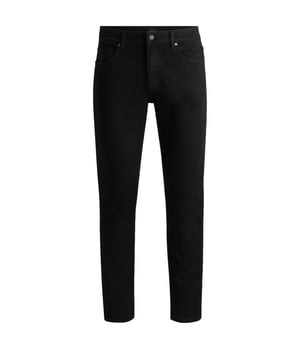 Boss h-delaware Jeans Black
Regular-rise jeans with a super-soft feel thanks to a cotton-rich blend. Featuring signature trims, this slim-fitting pair is crafted in a black stretch denim which are perfect for dressing up or down!

Slim fit
Regular rise
Button and zip closure
Pockets bottom front: Side pockets
Straight leg
Pockets bottom back: Patch pocket
Standard length
Quality: 94% Cotton, 5% Elastomultiester, 1% Elastane