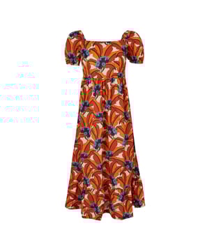 100% Cotton. Fabric: Coolweave, Poplin. Design: All-Over Print, Tropical. Fabric Technology: Breathable. Back Elasticated, Gathered Panel. Neckline: Square Neck. Sleeve-Type: Balloon, Short-Sleeved. Sustainability: Sustainable Materials. 8 UK: 32 in. 10 UK: 34 in. 12 UK: 36 in. 14 UK: 38 in. 20 UK: 45 in. 18 UK: 43 in. 16 UK: 40 in.