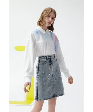 Lily Falda Vaquera Con Remaches