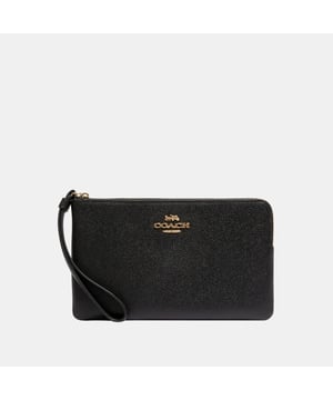 Large Corner Zip in Crossgrain Leather, Two credit card slots,  Length: 19.50 cm,  Width: 1.50 cm,  Height: 12.00 cm