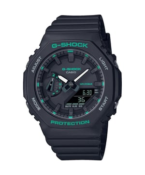 This Casio G-shock Analogue-Digital Watch for Women is the perfect timepiece to wear or to gift. It's Black 42 mm Round case combined with the comfortable Black Plastic watch band will ensure you enjoy this stunning timepiece without any compromise. Operated by a high quality Quartz movement and water resistant to 20 bars, your watch will keep ticking. This sporty and fashionable watch gives you a unique feeling in every outfit! This Analogue-Digital watch has a calendar function: Day-Date, Stop Watch, Worldtime, Timer, Alarm and Light High quality 19 cm length, 22 mm wide, Black Plastic strap with a Buckle Case Diameter: 42 mm, Case height: 11 mm and Case color: Black, Dial color: Black