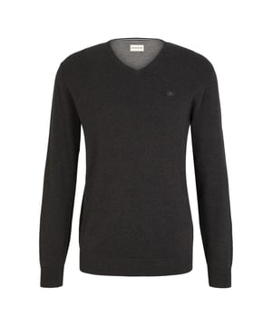 Schöner Pullover mit V-Ausschnitt für Herren von der Marke Tom Tailor. Sehr angenehm zu tragen, bequem und sportlich geschnitten zugleich. Die Tom Tailor Basic Linie lässt sich mit vielen Kleidungsstücken kombinieren. Die Mode von Tom Tailor zeichnet sich durch hochwertige Materialien und präzise Verarbeitung aus.