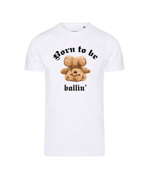 Camiseta de hombre de la marca Ballin Est. 2013. Estas camisetas de Ballin Est. 2013 están hechas de 100% algodón y tienen un corte regular. El suave algodón proporciona una gran comodidad.  Nombre del modelo: Born To Be TeeCategoría: camiseta de hombreMateriales: algodónColor: blanco