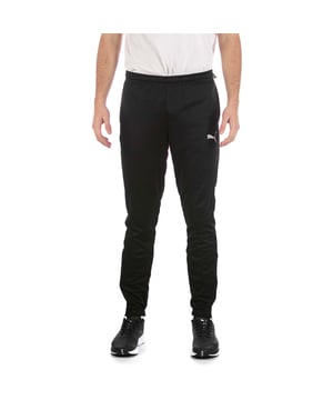 Especificaciones: Pantalón confeccionado con tecnología dryCELL que ayuda a mantener la piel seca y expulsa la humedad y el sudor. Cintura elástica ajustable con cordón interno, bolsillos laterales y logo Puma estampado en la pierna izquierda. Puños elásticos y cremalleras en los tobillos. Uso: Entrenamiento y tiempo libre Calce: Regular La modelo lleva una talla: M Altura de la modelo: 180 cm