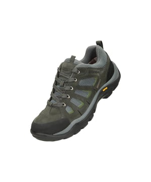 Bovenstuk: Duurzaam, Mesh, Suède. Voering: Gaas. Tussenzool: Bekleed, Phylon. Buitenzool: Vibram, Waterdicht. 5 Ogen. Stoftechnologie: Ademend, IsoDry. Versterkte hiel, versterkte teen. Platte Hak. Snijden: Laag gesneden. Ontwerp: Contrast, Logo, Tekst. Teenstijl: Rond. Sluiting: Vetersluiting. Geschikt voor: Breed.