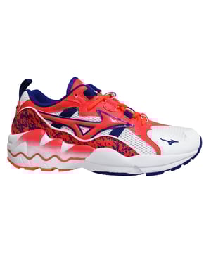 Mizuno Sport Style Wave Rider 1 White Lace Up Mens Running Trainers D1GA192560