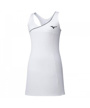 Mizuno Cuello Redondo Sin Mangas Vestido Amplify Blanco Mujer K2GH921501