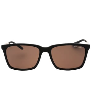 Gafas de sol negras Armani Exchange, ancho de la lente = 57 mm, ancho del puente nasal = 17 mm, longitud del brazo = 145 mm, gafas de sol, estuche para gafas de sol, paño de limpieza e instrucciones de cuidado, todo incluido, 100 % de proteccion contra la luz solar UVA y UVB y cumplen con la norma britanica EN 1836: 2005, gafas de sol negras