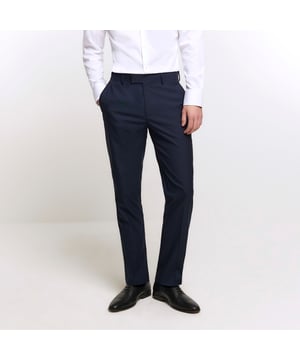 Slim fit, Twill fabric, Belt loops, Side slip pockets, Concealed zip and button fastening, Our model wears a UK 32 regular and is 186.5cm/6'1.5'' tall, Part of a two piece suit