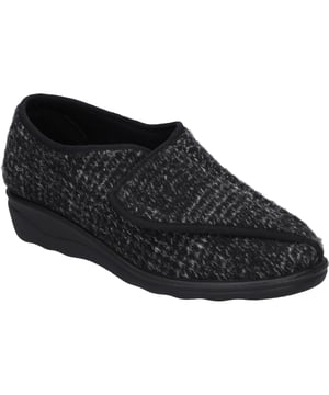 El cierre de velcro práctica permite una buena sujeción y rápida entrada en el zapato. El método de fabricación Strobel se utiliza normalmente para los zapatillas de correr porque hace que el zapato sea muy ligero. Gracias de zapato H estas zapatillas son muy cómodass para los pies fuertes. Con esta zapatillas, caminarás contra viento y marea, como con tu mejor amigo.