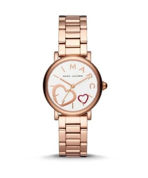 Specification Details Brand Marc Jacobs Model MJ3592 Barcode Number 796483376564 Gender Women's Case Size 34 mm Case Material Stainless steel Case Colour Rose Gold Dial Colour White Band Material Stainless Steel Band Colour Rose Gold Movement Quartz Chronograph No Water Resistance 10 ATM