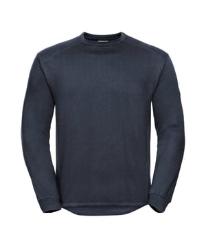 Materiaal: 80% gekamd ringgesponnen katoen, 20% polyester. Stof: Dubbele laag. Ontwerp: Eenvoudig. 300gsm. Stoftechnologie: Duurzaam, vlekbestendig. Zoom: Elastisch, Geribd. Drop Tail, Elastisch, Zwaar gebruik, Locker Patch, Pennenhouder. Manchet: Elastisch, Geribd. Mouwtype: Met lange mouwen. Hals: Ronde Hals. Bevestiging: Trek aan de achterkant. Duurzaamheid: Better Cotton Initiative, Oeko-Tex Standard 100 gecertificeerd, WRAP gecertificeerd.. Slijtvast.