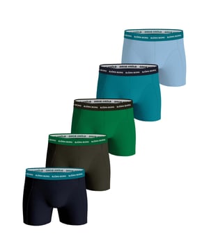 Heren 5-Pack Boxers Mix van het merk Bjorn Borg.  Merk: Bjorn BorgModelnaam: 5-Pack MixCategorie: heren boxersMaterialen: katoen, elastaanKleur: mix kleuren en prints