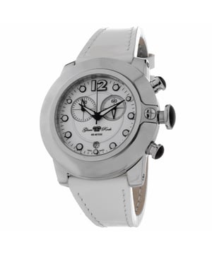 Glam Rock GR32153 - Reloj para mujer cuarzo acero inoxidable• material: acero inoxidable• cristal: saphir• pulsera: cuero• correa: blanco• resistencia al agua: 100 m (10 ATM)• tamaño de la caja: 44 mm