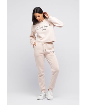 Tom Barron Damen Freizeit-Trainingsanzug-Set mit Smile-Stickerei