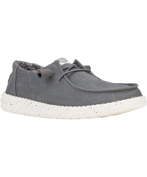This washed canvas upper has the casual comfort and go-to appeal of a favourite sweatshirt. Stylishly reliable, and comfortably cool, the Wendy Canvas has flex support, speckled details and nine can't miss colours.