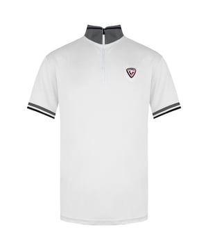 Rossignol manga corta 3/4 Zip Up Mens Virage Polo Shirt Rlemy04