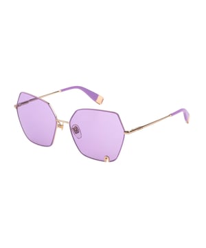 Damen-Sonnenbrillen der Farbe Rosa - Furla SFU599-580F78• material: Metall• farbe: Rosa• maße: 58/17/135 mm (Glasbreite / Stegbreite / Bügellänge)  SILVER MIRROR