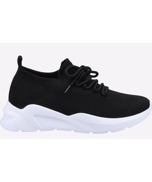 Lightweight fun knit casual shoe from Divaz with energy rebounding cushioning sole. A pull on sock fit design gives barefoot comfort and chic style.
- Women's Knit textile upper design- Pull on sock fit design- Modern flexi-knit upper- Barefoot soft textile mesh upper- Easy slip on front and rear pull loop- Functional lace up front- Removable foam insole- Lightweight energy responsive EVA outsole