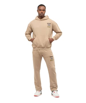 Tom Barron Heren trainingspak met geborduurde badge, oversized