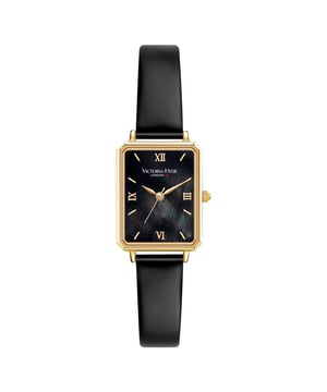 The Hampton watches by Victoria Hyde London impress with their classic elegance. The square case of the watch is a real eye-catcher and shines in shiny gold.
Movement: Miyota 2035
Glass： Mineral glass
Watch Strap Material： Leather
case size： 22mm x 28mm
Watch strap width : 12mm