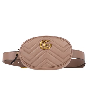 VINTAGE, RRP AS NEW
This Gucci Marmont bag has been exquisitely crafted in Italy and made from beige leather featuring the signature Matelasse pattern all over. It is equipped with a luxurious suede interior that is secured with a zip closure. On the front, there is the GG logo in gold-tone hardware and the leather belt is provided for you to style the piece as a belt bag.


with Dust bag

Gucci Matelasse GG Marmont Belt Bag in Beige Leather
Condition: Excellent
Signs of wear: No retail tag, No visible sign of wear., 
Packaging: Dust bag
Color: Beige
Material: Leather
Size: One Size
Measurements: Width: 40; Height: 100; Length: 180
SKU: NAPPUGBBA400662W