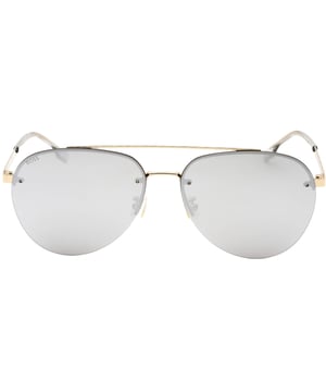 Hugo Boss Gold Sunglasses, Lens Width = 62mm, Nose Bridge Width =15mm, Arm Length = 145mm, Sunglasses, Sunglasses Case, Cleaning Cloth and Care Instructions all Included, 100% Protection Against UVA &amp; UVB Sunlight and Conform to British Standard EN 1836:2005, Gold Sunglasses