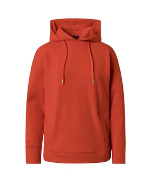 Damen Hoodie von der Marke JOOP! Lockerer Schnitt für optimalen Komfort. Kapuze mit breitem Kordelband mit Logoprint. Jersey-Qualität aus Baumwoll-Mix (BCI).
