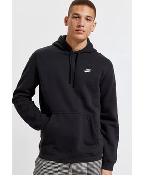 Nike Club Fleece Pullover Long Sleeve Men's Hoodie.
Fleece Fabric is Brushed on the Back for Softness.
Slim Ribbed Hem and Cuffs for a Clean Look.
Nike Corporate Logo is Embroidered on the Left Chest.
Paneled Hood and Drawcord Offers Custom Coverage.
Kangaroo Pocket Provides Convenient Storage.
