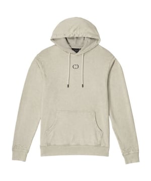 Criminal Damage Essential Distressed Washed Powder Beige Hoodie EDHWPG20
