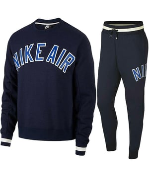 Nike Sweat NSW Air Crew - Bleu/Blanc