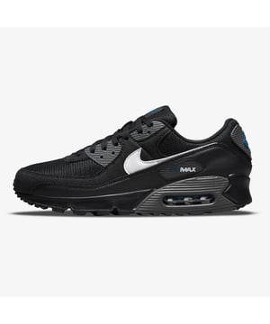 COMFORT, HERITAGE.NOTHING BETTER.  Nothing as fly, nothing as comfortable, nothing as proven. The Nike Air Max 90 stays true to its OG running roots with the iconic Waffle sole, stitched overlays and classic TPU details. Classic colours celebrate your fresh look while Max Air cushioning adds comfort to the journey.  Performance Comfort  Originally designed for performance running, the Max Air unit in the heel adds unbelievable cushioning. Versatile Style  The low-top design combines with a padded collar for a sleek look that feels soft and comfortable. Retro Vibes  The stitched overlays and TPU accents add durability, comfort and the iconic '90s look you love. Product Details  Textile upper with leather and synthetic overlays  Foam midsole  Rubber Waffle outsole adds traction and durability  Colour Shown: Black/White/Marina/Iron Grey Style: DR0145-002  Nike Air Max Origins  Revolutionary Air technology first made its way into Nike footwear in 1978. In 1987, the Air Max 1 debuted with visible Air technology in its heel, allowing fans more than just the feel of Air cushioning—suddenly they could see it. Since then, next-generation Air Max shoes have become a hit with athletes and collectors by offering striking colour combinations and reliable, lightweight cushioning.
