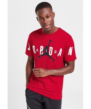 Elevate your wardrobe with this Jordan Men's Air Stretch T-Shirt mixing a bold statement of style and fashion-forward pick. - - . Rep your favorite brand to the fullest in the Jordan Air Stretch Tee. - -. This essential T-shirt is made from soft, breathable cotton and features the iconic Air Jordan logo across the front. - -.  Pair it with your favorite Jordan Retros for an easy everyday look.
