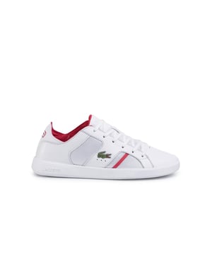 The Lacoste Novas 120 1 SMA Men's White Trainers are a stylish and versatile choice of footwear for men. Lacoste is known for its classic and sporty designs, and these trainers reflect the brand's commitment to quality and style. Here's a description of the key features:

 Crisp White Design:  These trainers come in a classic white color, which offers a clean and timeless look that can easily complement various casual and sporty outfits. White sneakers are versatile and always in fashion.

 Durable Upper:  The trainers are constructed with a durable upper material, which ensures longevity and resistance to wear and tear. The material is easy to clean and maintain.

 Lacoste Crocodile Logo:  Lacoste's signature crocodile logo is typically found on the shoes, adding a touch of brand authenticity and style to the design.

 Lace-up Closure:  These trainers feature a lace-up closure, allowing for a secure and adjustable fit. You can easily customize the fit according to your comfort.

 Cushioned Insole:  The trainers are designed with a cushioned insole to provide comfort and support, allowing you to wear them for extended periods without discomfort.

 Padded Collar and Tongue:  The trainers typically have a padded collar and tongue, which enhances comfort and provides extra cushioning around the ankles.

 Sturdy Outsole:  The outsole is designed for durability and traction, making it suitable for various activities, including walking and light sports.

 Versatile Style:  The Lacoste Novas 120 1 SMA trainers have a versatile style that can be paired with a variety of outfits, from jeans to shorts, and are perfect for casual, athletic, or athleisure looks.