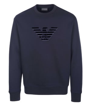 67% Modal, 33% Baumwolle; Emporio Armani Pullover; Modell: 6K1M93 1JQNZ 0980; Weiche Baumwollmischung; Rundhalsausschnitt; Lange Ärmel; Emporio Armani Logo-Details