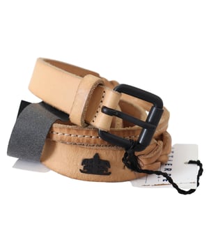 Brand new with tags
  Crafted from brown leather
  Double buckle fastening
  Gold-tone hardware
  Logo details
  Made in Italy
Material: Leather