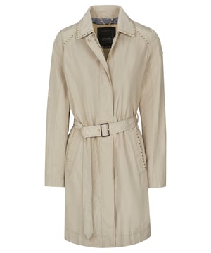 100% Polyester; Geox-jas; Model: W9220BT2506F5153; Hoogwaardige afwerking; Iets nauwsluitend; Sluiting: verborgen knoopsluiting met 5 drukknopen, tweewegritssluiting; Twee voorzakken, één binnenzak; Riem; decoratieve klinknagels; Geox-logodetails