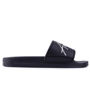 Sea fresco e informal en la piscina. en la playa o mientras descansa. con estas chanclas negras para hombre de Android Homme Laguna Beach. Esta sandalia de diseño presenta una correa ancha con la marca y una plantilla moldeada. Relájate con estilo. de vacaciones o en casa.